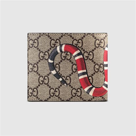 gucci supreme wallet fake|gucci snake wallet men's.